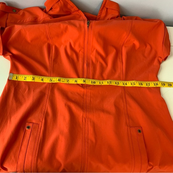 Chicos Zenergy Orange Zip Collar Neema Dress with Pockets! - Picture 11 of 16